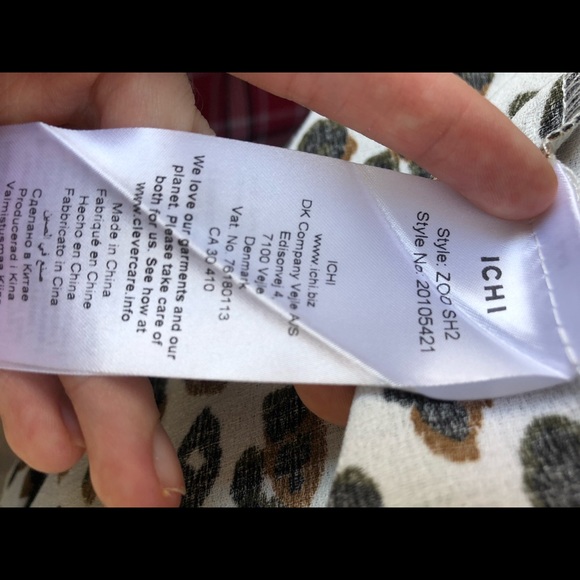 ☀️ ICHI Leopard print button down / Fall - Picture 8 of 8